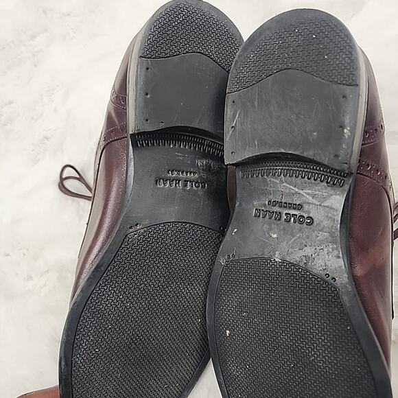 Cole Haan Grand.OS 360 Cap Toe Brown Leather Oxford Shoes Men's Size 10.5 - Picture 6 of 9